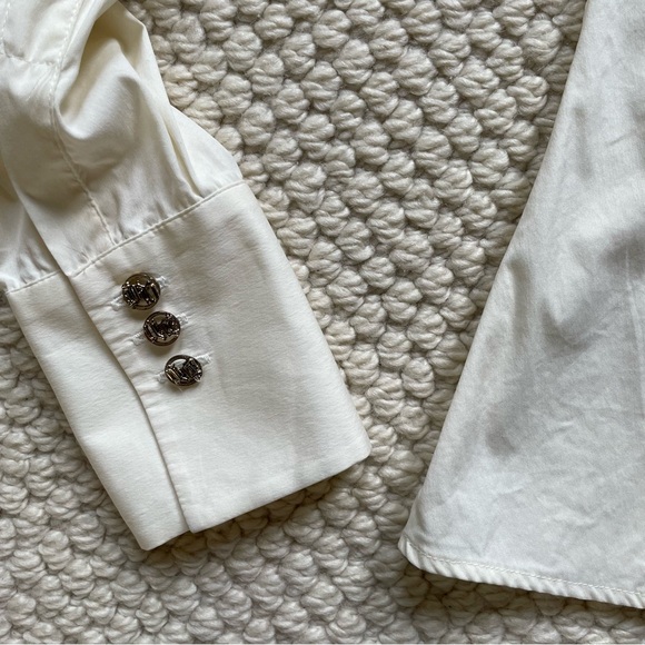 Vintage Gianni Versace cream blouse - Picture 4 of 11